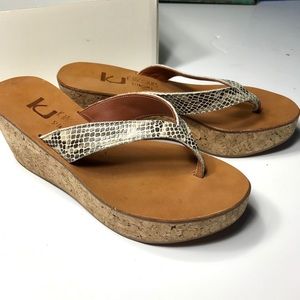 K. JAQUES. ST. TROPEZ WEDGE SANDAL